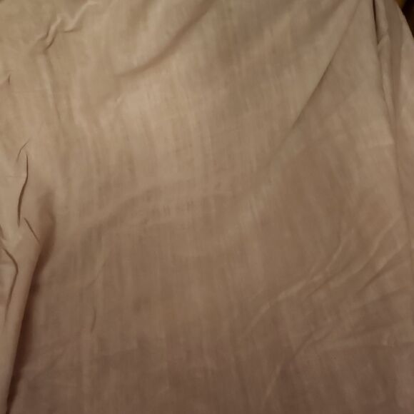 Splendid Pink And White Linen And Cotton Duvet Cover - Picture 5 of 7